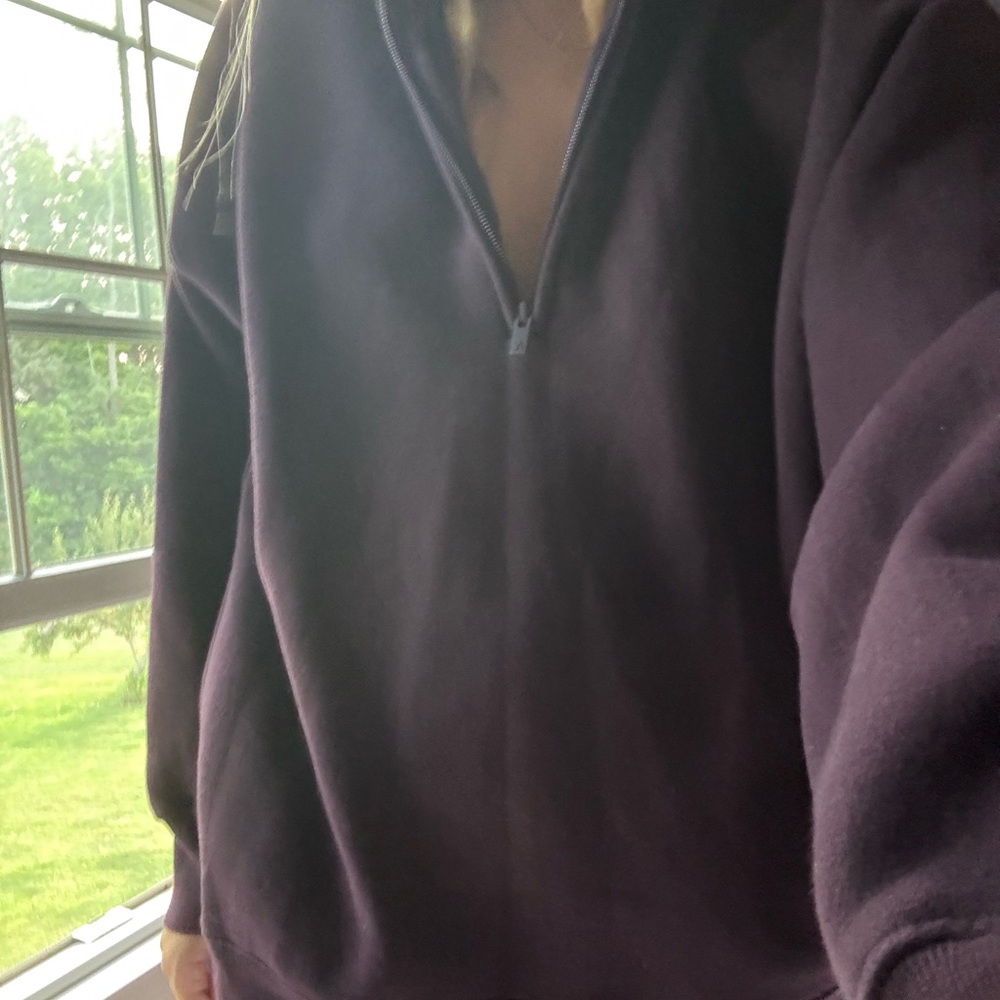 Aritzia Deep Purple Sweatfleece
